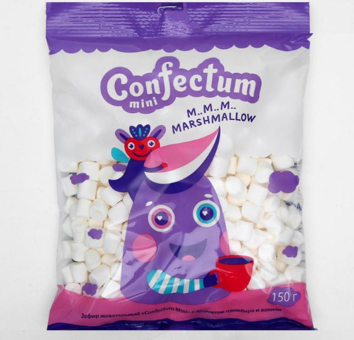 Изображение Маршмеллоу Confectum Mini, с ароматом пломбира, 150 г